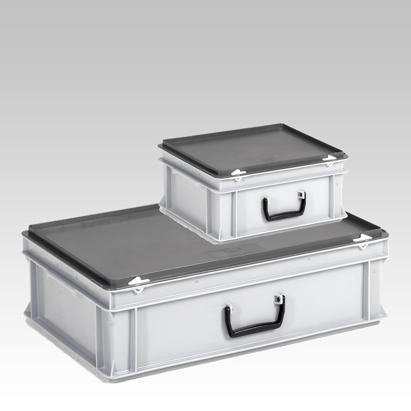 Malettes, valises, bacs avec couvercle, bacs et flight cases sur