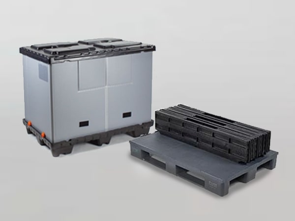 Rehausse palette plastique, palette plastique avec ceinture