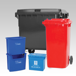 Conteneurs poubelles en stock
