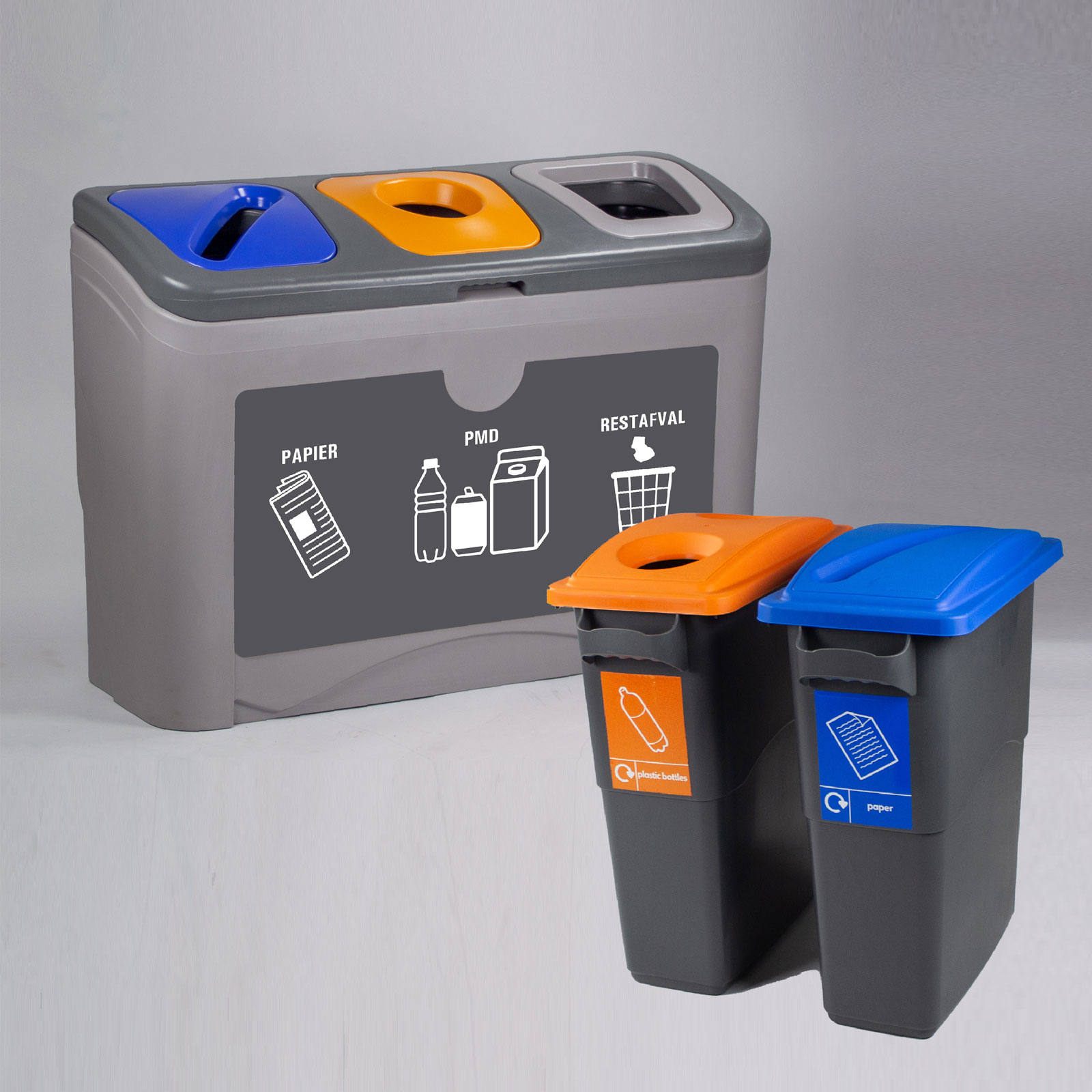 NYKK Poubelles pour Le tri sélectif Poubelle en Plastique