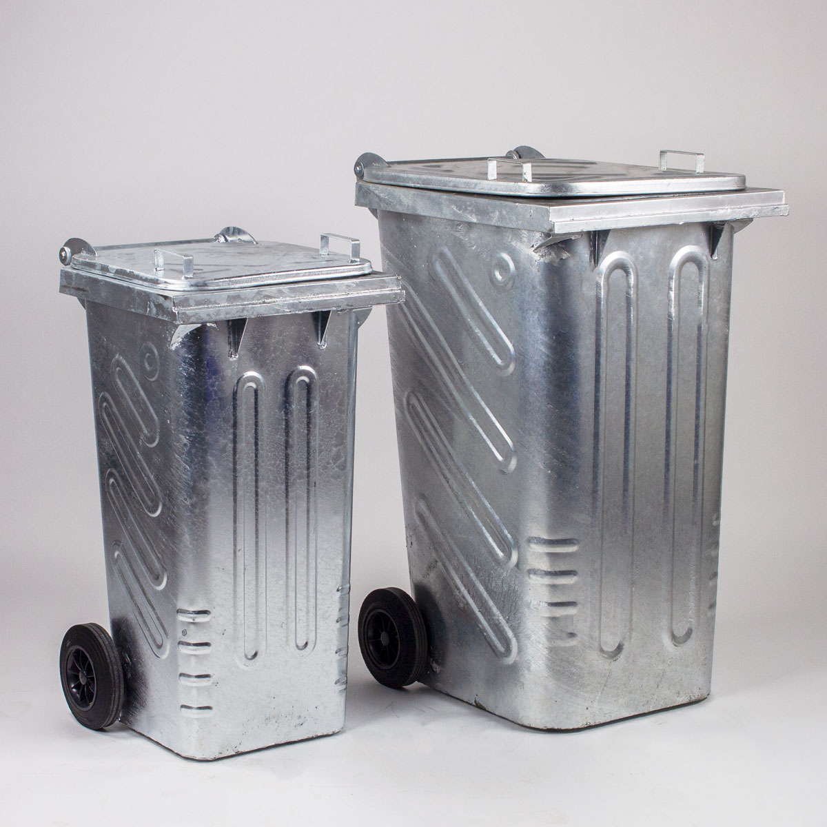 Container poubelle de 660 litres, poubelle recyclage, poubelle grise