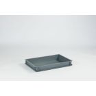 Bac à pâton pizza - Bac plastique plat 60x40x7 cm 13 litres Classic GRIS