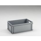 Bac alimentaire gerbable norme Europe 600x400x220 mm 40L Normbox GRIS