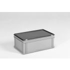 Bac gerbable avec couvercle 600x400x240 mm 40 litres GRIS