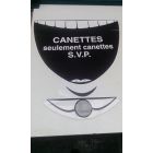 Etiquette tri sélectif CANETTES pour conteneur à déchets