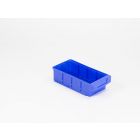 Bac tiroir plastique gerbable  300x152x83 mm maxi 3 cloisons blue