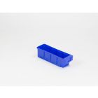 Bac tiroir plastique gerbable  300x93x83 mm maxi 3 cloisons blue