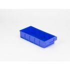 Bac tiroir plastique gerbable  400x186x83 mm maxi 4 cloisons blue