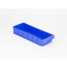 Bac tiroir plastique gerbable  500x186x83 mm maxi 5 cloisons blue