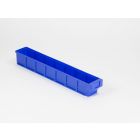 Bac tiroir plastique gerbable  600x93x83 mm maxi 5 cloisons blue
