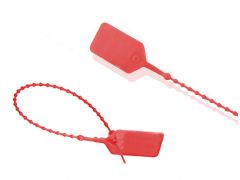 Scellé de sécurité plastique numéroté 220 mm 1000 pièces ROUGE