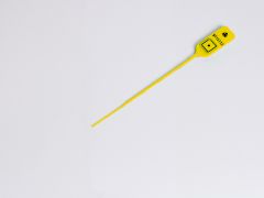 Scellé de sécurité plastique numéroté 200 mm 1000 pièces JAUNE 12 kg