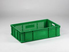 Caisse maraicher plastique 600x400x150 mm VERTE