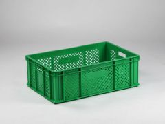 Caisse maraicher plastique 600x400x200 mm VERTE