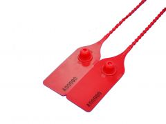 Scellé de sécurité plastique numéroté 350 mm 1000 pièces ROUGE 20 kg
