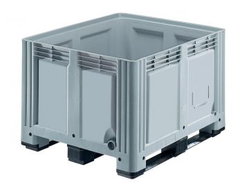Palox plastique 120x100x78 cm 680 litres alimentaire étanche 3 patins