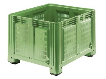 Palox 120x100x85 cm 760L plastique agricole 4 pieds VERT