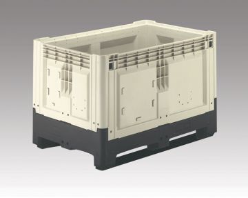 Palox plastique pliable alimentaire 1200x800x810 mm 510L 2 patins