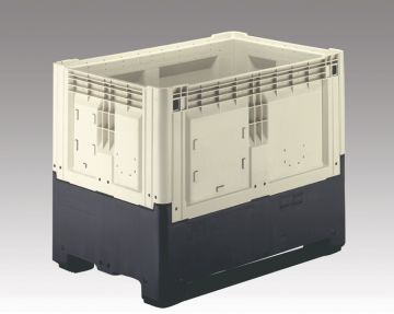 Palox plastique pliable alimentaire 1200x800x980 mm 650L 2 patins