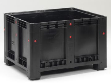 Palox plastique recyclé 120x100x76 cm 610 litres 4 pieds