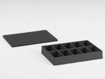 Boite compartimentée plastique 355x255x50 mm 10 compartiments
