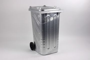 Conteneur poubelle métallique 240 litres