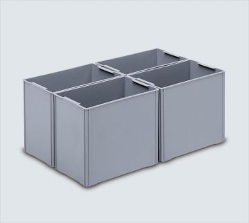 Petit bac plastique 277x177x230 mm pour compartimenter bacs Euro
