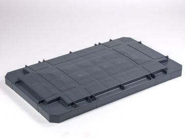 Couvercle caisse palette plastique 100x60 cm