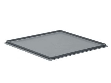 Couvercle bac plastique carré 40x40 cm à poser