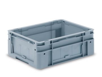 Bac plastique entrepôt automatisé 400x300x170 mm 14L fond nervuré