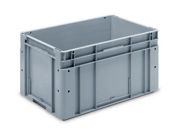 Bac plastique entrepôt automatisé 600x400x320 mm 63L fond nervuré