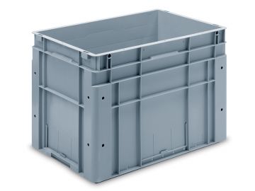 Bac plastique entrepôt automatisé 600x400x420 mm 83L fond nervuré