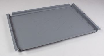 Couvercle à poser pour 600x400 mm caisse à barres, gris