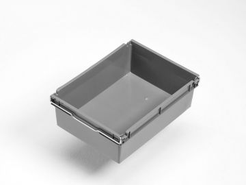 Bac gerbable emboitable sur barres 12L, 400x300x131 mm, gris