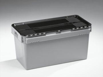 Long bac navette charge lourde alimentaire 800x400x400 mm 90LGRIS
