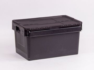 Bac navette charge lourde 600x400x320 mm 52L noir