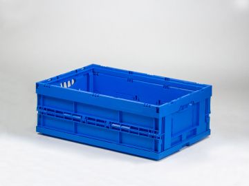 Bac gerbable pliant 600x400x220 mm 44L BLEU
