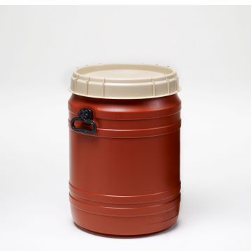 Fût plastique alimentaire 64 litres à ouverture totale