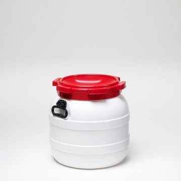 Bidon étanche alimentaire 42L à grande ouverture et poigées