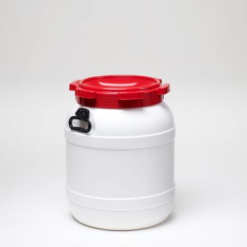 Bidon étanche alimentaire 54L à grande ouverture et poignées
