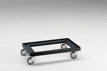 Chariot porte bac 600x400 mm max 150 kg NOIR