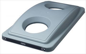 Couvercle de tri briques pour poubelle Ecosort GRIS