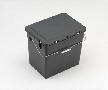 Bac déchets ménagers spéciaux avec anse 400x310x360 mm 30 lt gris
