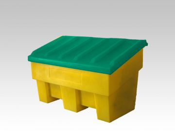 Bac à sel de déneigement 180L 1040x670x690 mm JAUNE - VERT