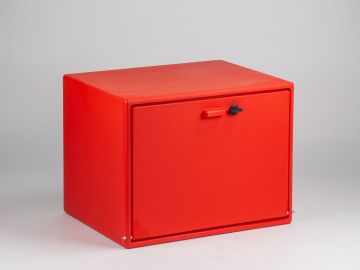 Top case livraison scooter 100 litres 570x440x440 mm ROUGE