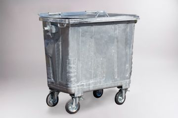 Conteneur poubelle métallique 770 litres