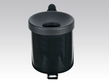 Cendrier extérieur mural 0,5L ø10x13 cm NOIR
