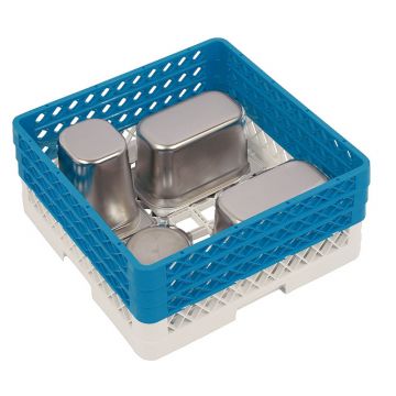 Panier lave vaisselle professionnel 500x500x220 mm sans compartiments