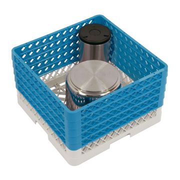 Panier lave vaisselle professionnel 500x500x300 mm sans compartiments