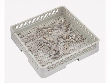 Panier lave vaisselle 500x500x100 mm petites mailles à couverts